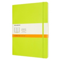 Блокнот Moleskine Classic Soft Xlarge A5+ 96 листов в линейку салатовый на сшивке (190x250 мм)